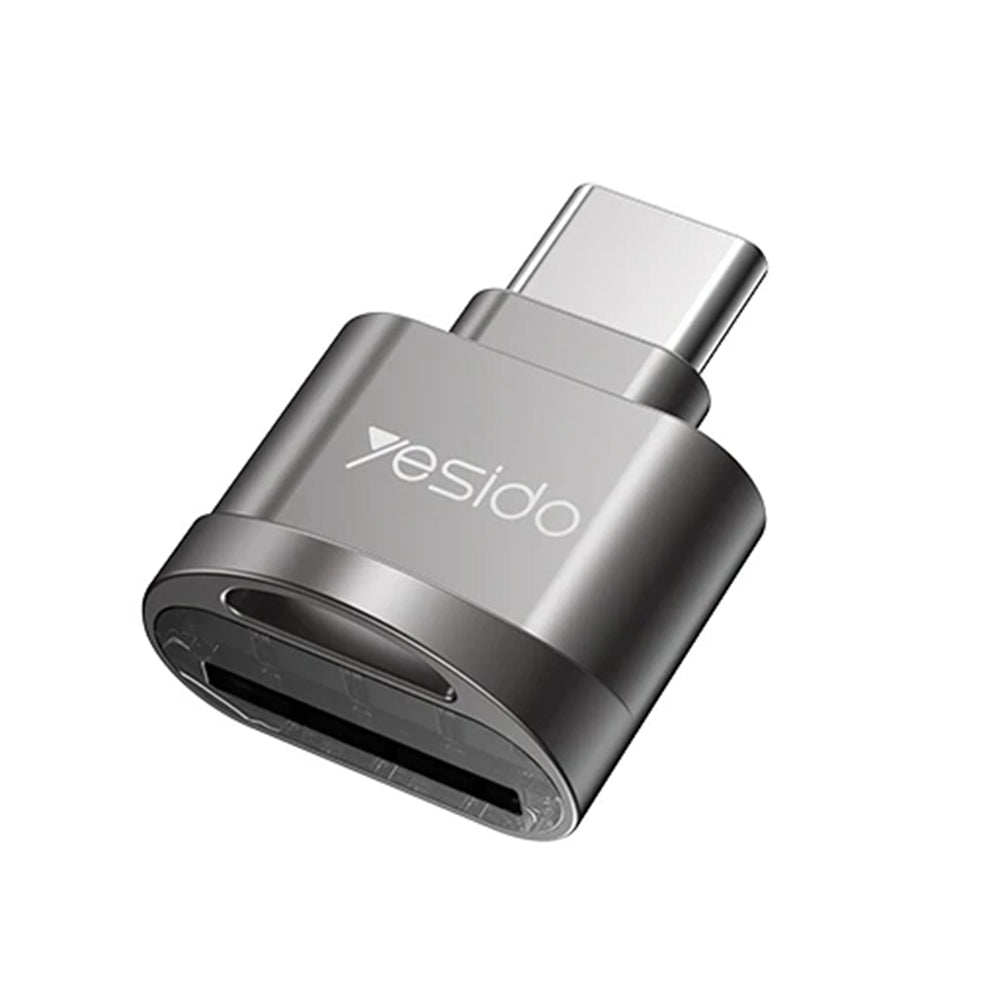 USB-C-kortinlukija Yesido GS19, microSD, Harmaa