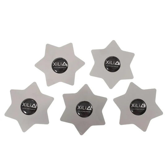 Xili Hexagon Metalliklipsit, 5 kappaleen setti