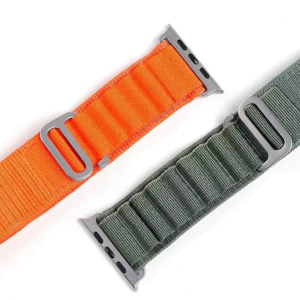 Techsuit W037 miesten ranneke Apple Watch 42mm / 41mm / 40mm / 38mm -sarjalle, oranssi