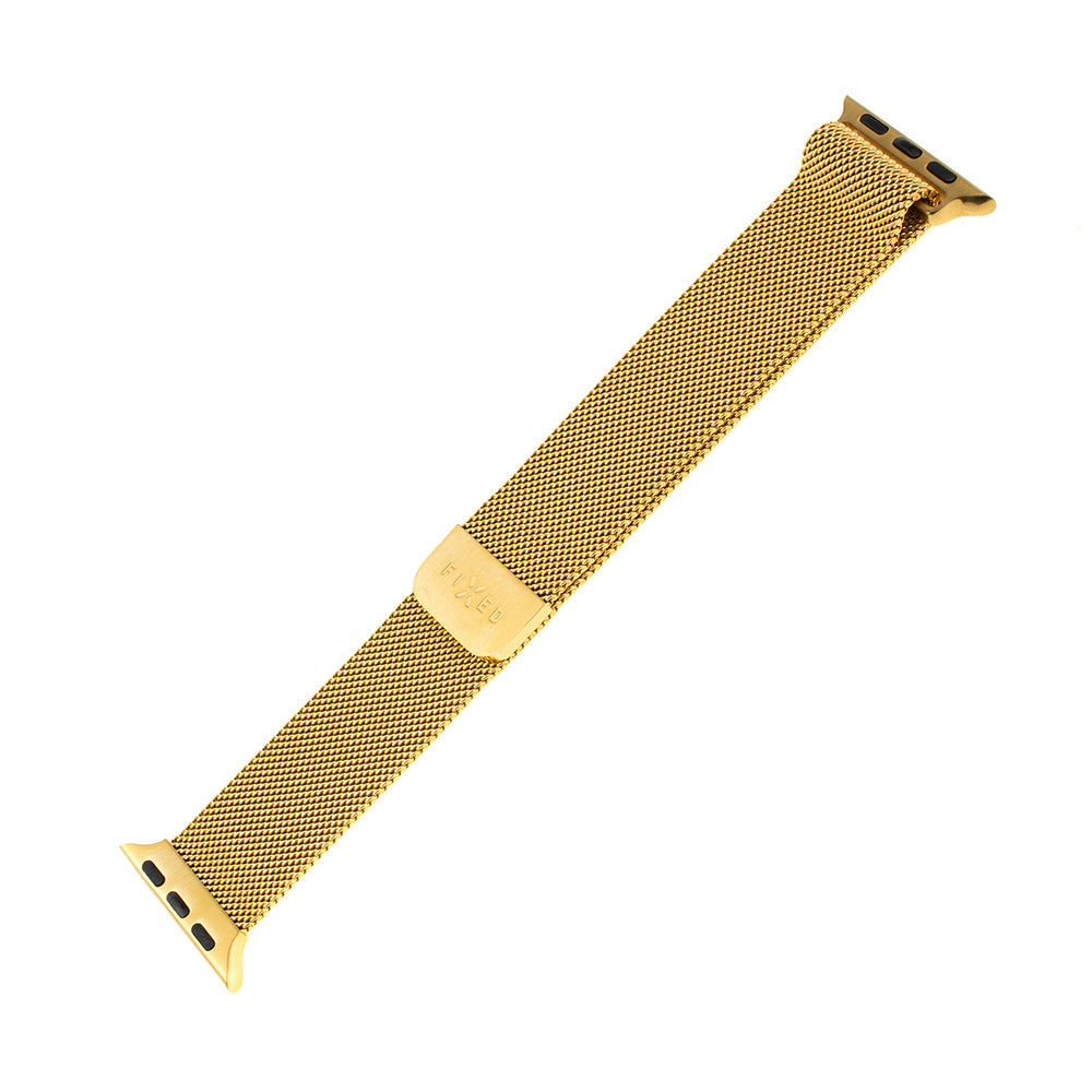Fixed Mesh -ranneke Apple Watch 49mm / 46mm / 45mm / 44mm / 42mm -sarjalle, Kultainen