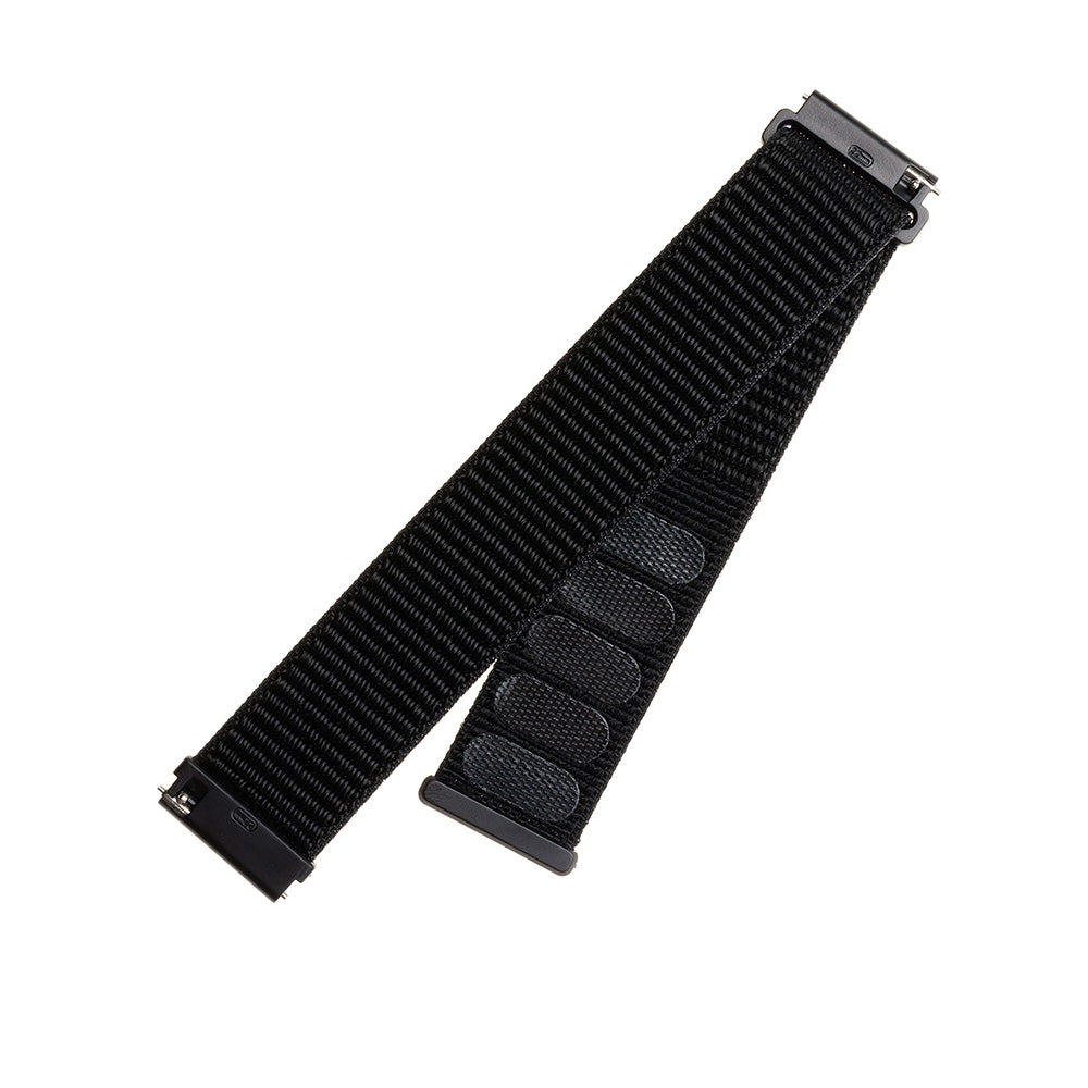 Fixed Nylon -ranneke Huawei Watch / Xiaomi Watch Series, 22mm, Musta