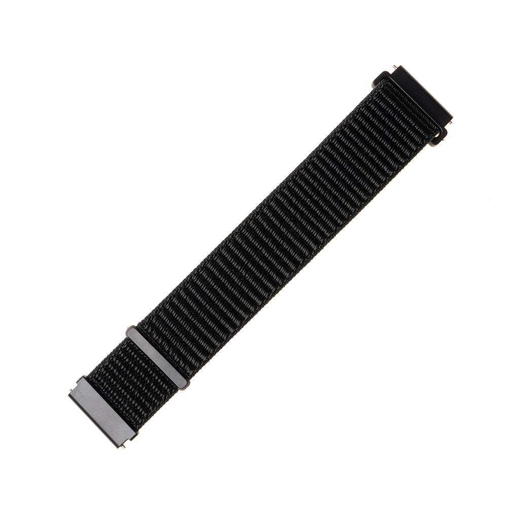 Fixed Nylon -ranneke Huawei Watch / Xiaomi Watch Series, 22mm, Musta