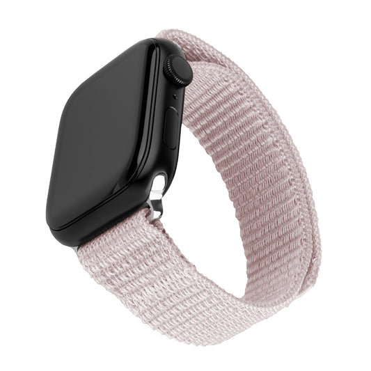 Fixed Nylon Sporty -ranneke Apple Watch 49mm / 46mm / 45mm / 44mm / 42mm -sarjalle, ruusukulta