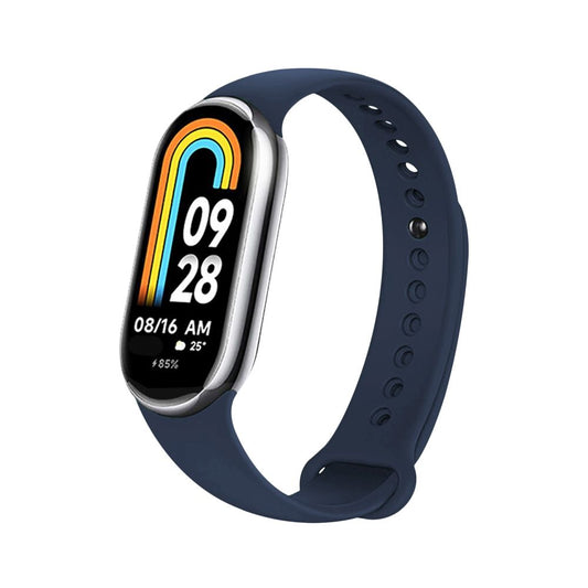 Fixed Silicone -ranneke Xiaomi Smart Band 9 / 8 -laitteelle, Sininen