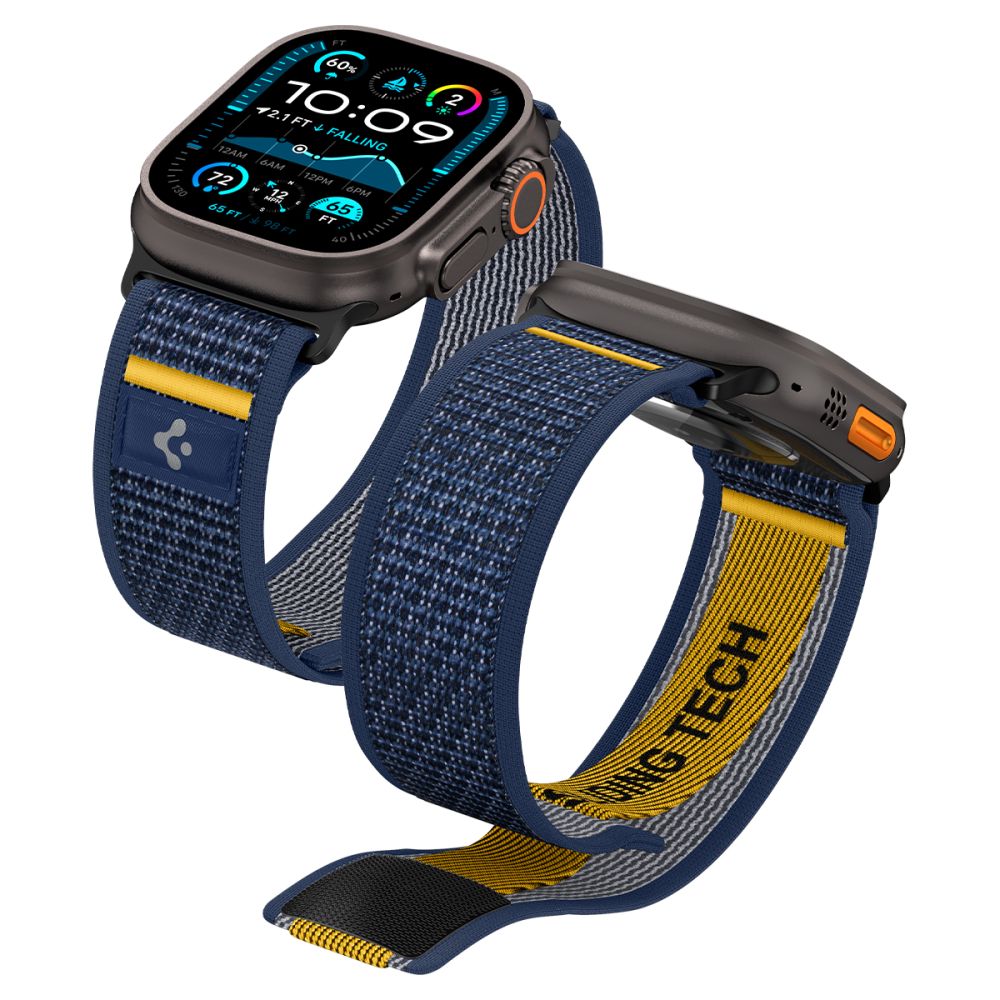 Spigen Athlex Air -ranneke Apple Watch 49mm / 46mm / 45mm / 44mm -sarjalle, laivastonsininen AMP09036