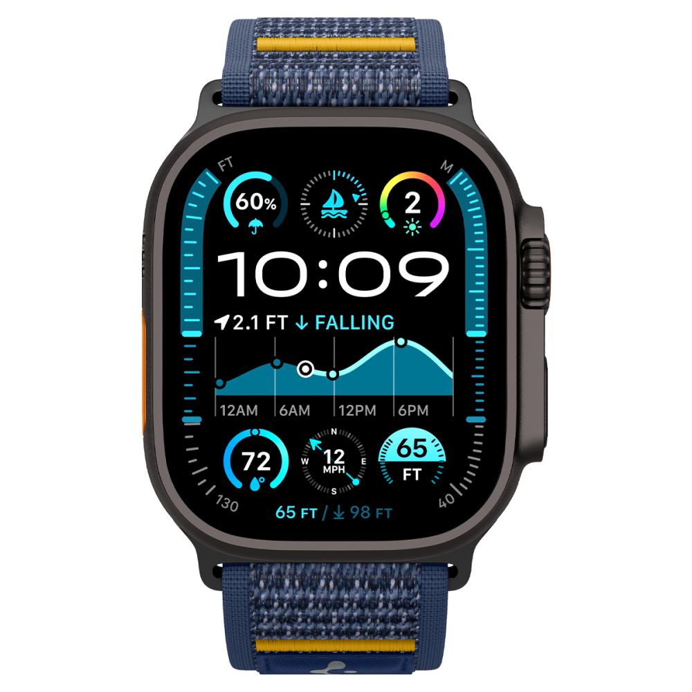 Spigen Athlex Air -ranneke Apple Watch 49mm / 46mm / 45mm / 44mm -sarjalle, laivastonsininen AMP09036