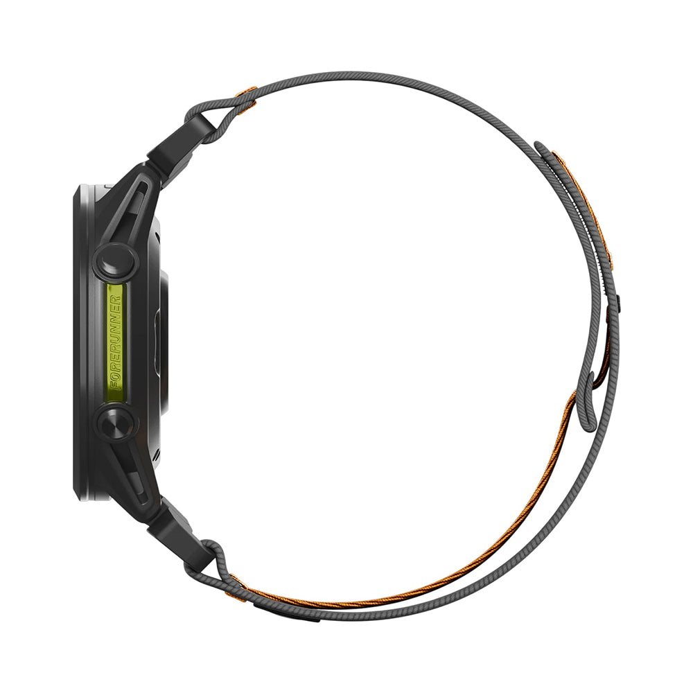 Spigen Athlex Air -ranneke Garmin Watch Fenix / Forerunner / Approach -sarjalle, 22 mm, musta oranssi AMP11426