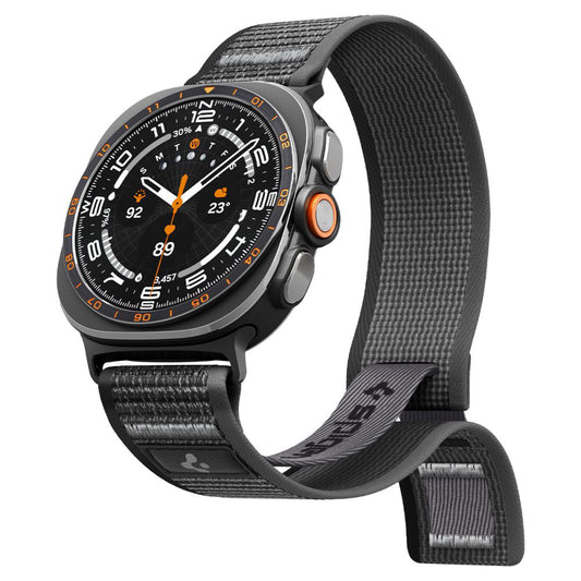 Spigen Athlex Air -ranneke Samsung Galaxy Watch Ultra -sarjalle, musta harmaa AMP11614