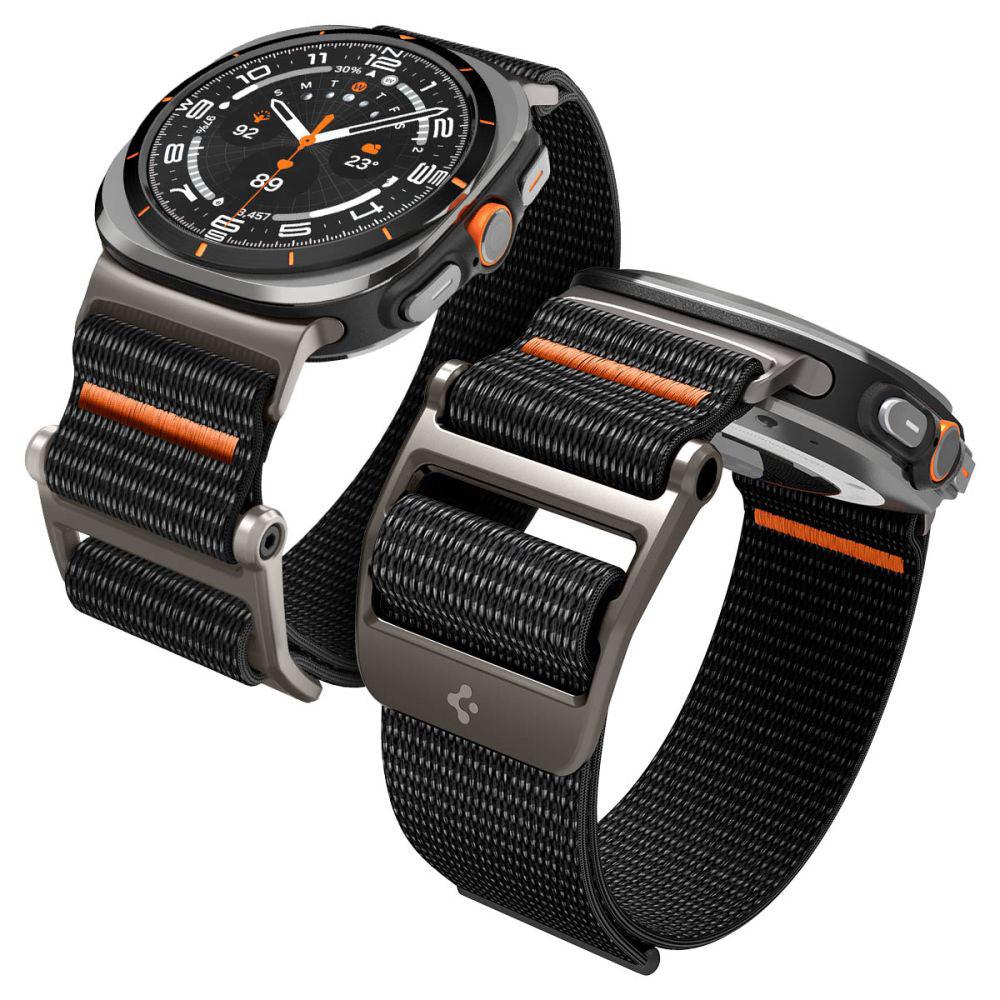 Spigen DuraPro Flex -ranneke Samsung Galaxy Watch Ultra -kelloon, musta AMP08773