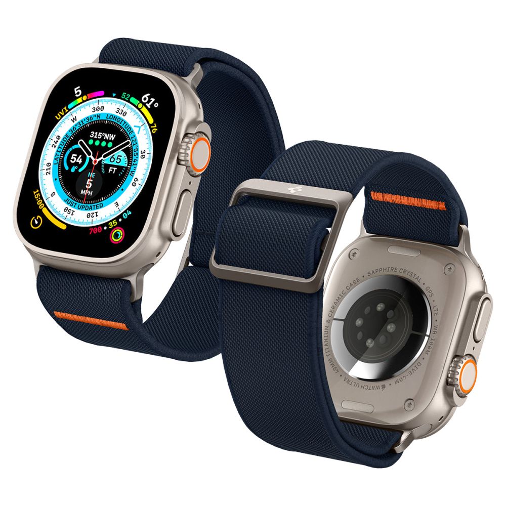 Spigen Fit Lite Ultra -ranneke Apple Watch 49mm / 46mm / 45mm / 44mm / 42mm -sarjalle, laivastonsininen AMP05984