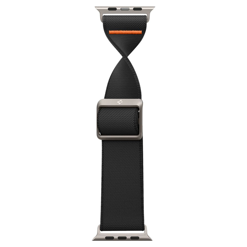 Spigen Fit Lite Ultra -ranneke Apple Watch 49mm / 46mm / 45mm / 44mm / 42mm -sarjalle, Musta AMP05983