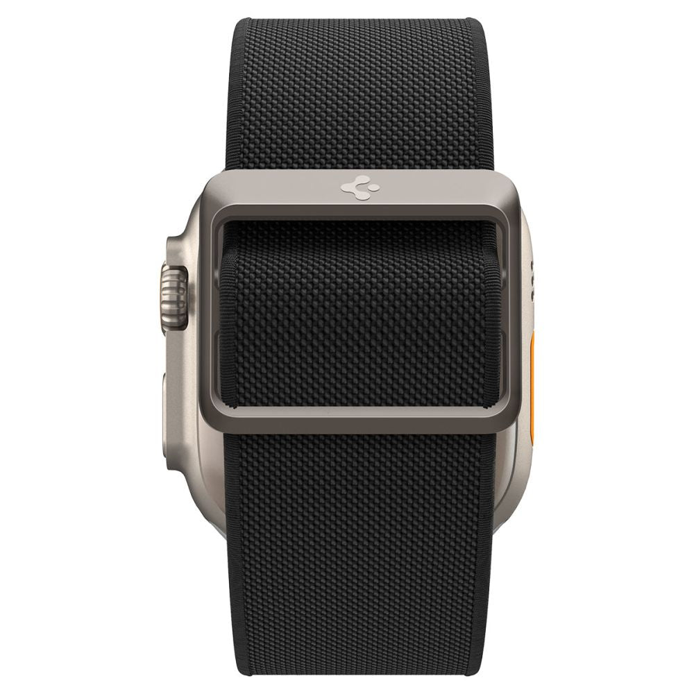 Spigen Fit Lite Ultra -ranneke Apple Watch 49mm / 46mm / 45mm / 44mm / 42mm -sarjalle, Musta AMP05983