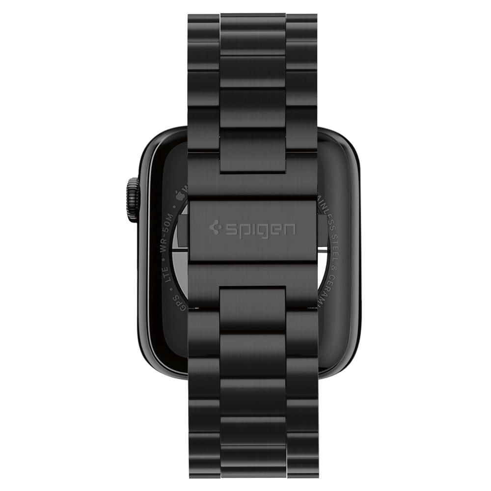 Spigen Modern Fit -ranneke Apple Watch 49mm / 46mm / 45mm / 44mm / 42mm -sarjalle, Musta 062MP25403
