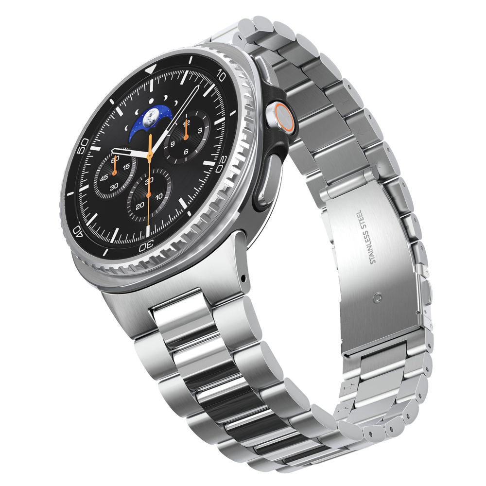 Spigen Modern Fit -ranneke Samsung Galaxy Watch8 / Watch8 Classic Series -sarjaan, Hopea AMP10120