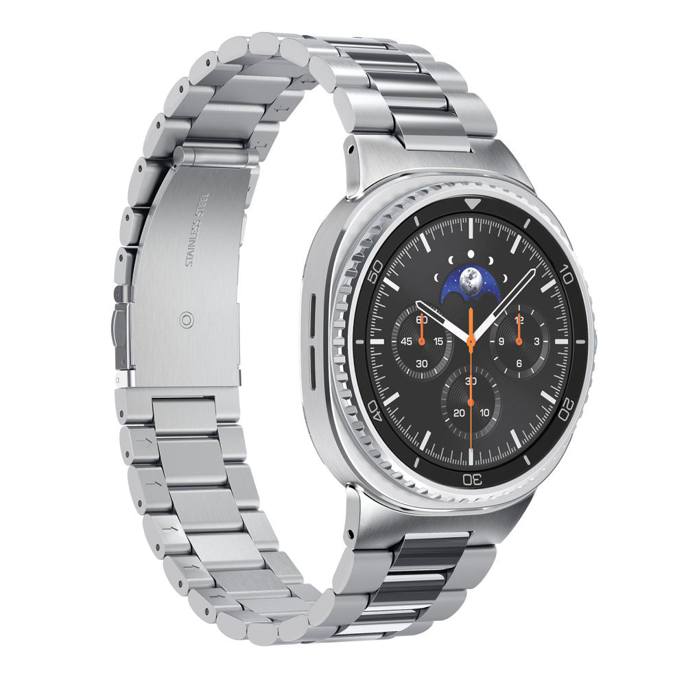 Spigen Modern Fit -ranneke Samsung Galaxy Watch8 / Watch8 Classic Series -sarjaan, Hopea AMP10120
