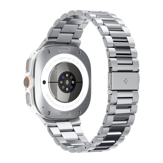 Spigen Modern Fit -ranneke Samsung Galaxy Watch Ultra -sarjalle, hopea AMP08823