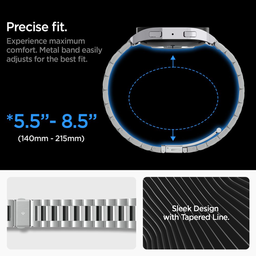 Spigen Modern Fit -ranneke Samsung Galaxy Watch6 44mm:lle, hopea AMP06498