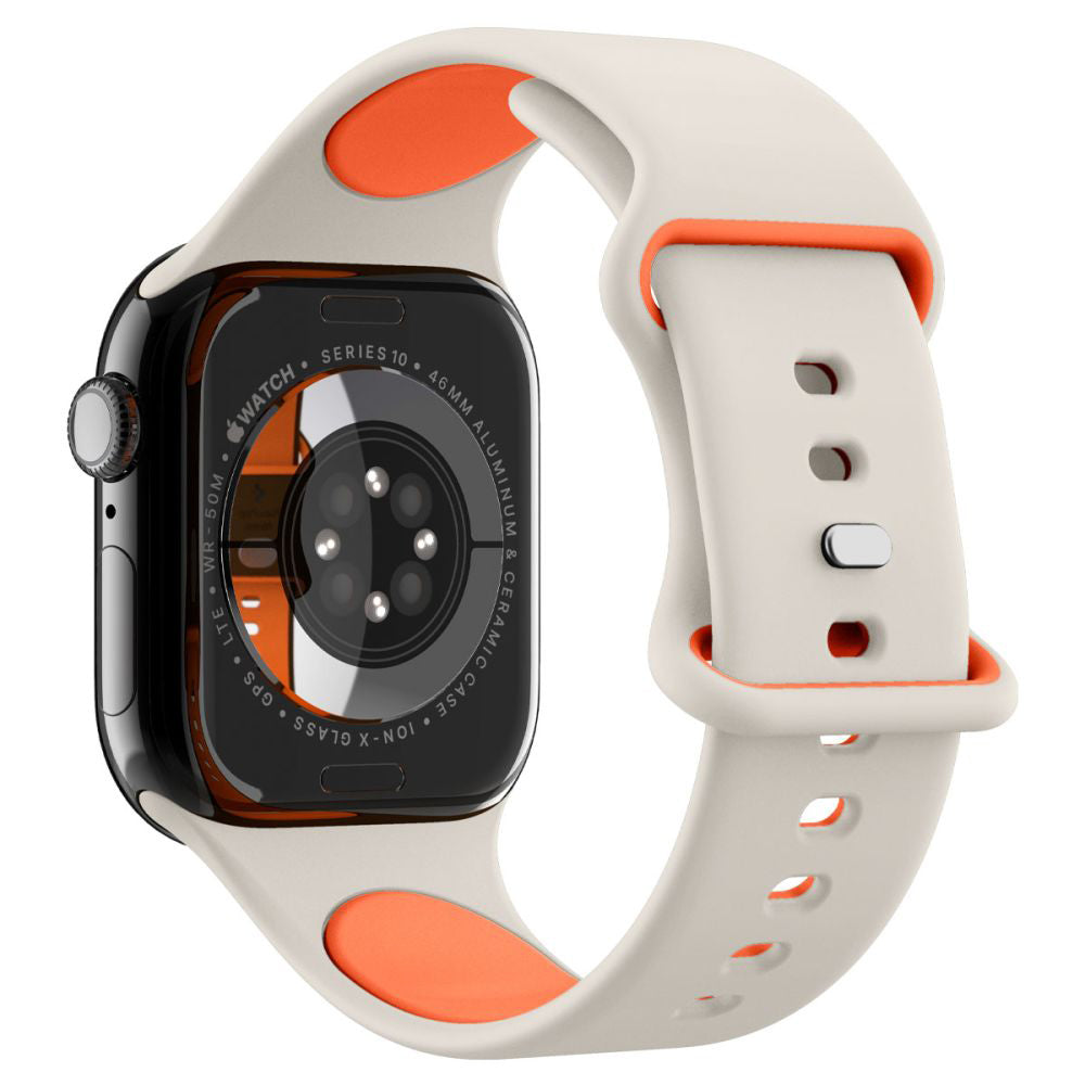 Spigen Nano Pop -ranneke Apple Watch 42mm / 41mm / 40mm / 38mm -sarjalle, Beige