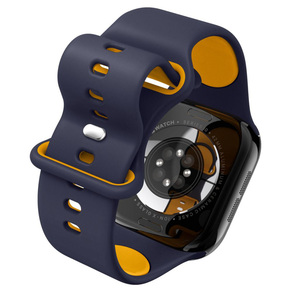 Spigen Nano Pop -ranneke Apple Watch 42mm / 41mm / 40mm / 38mm -sarjalle, laivastonsininen AMP09325