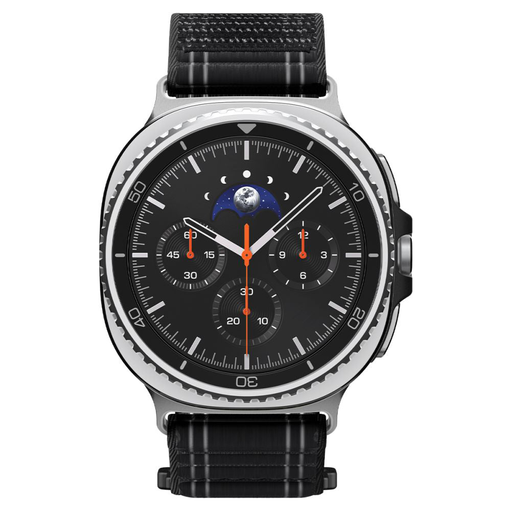 Spigen WBF0 -ranneke Samsung Galaxy Watch8 / Watch8 Classic Series -sarjaan, Musta AMP10153