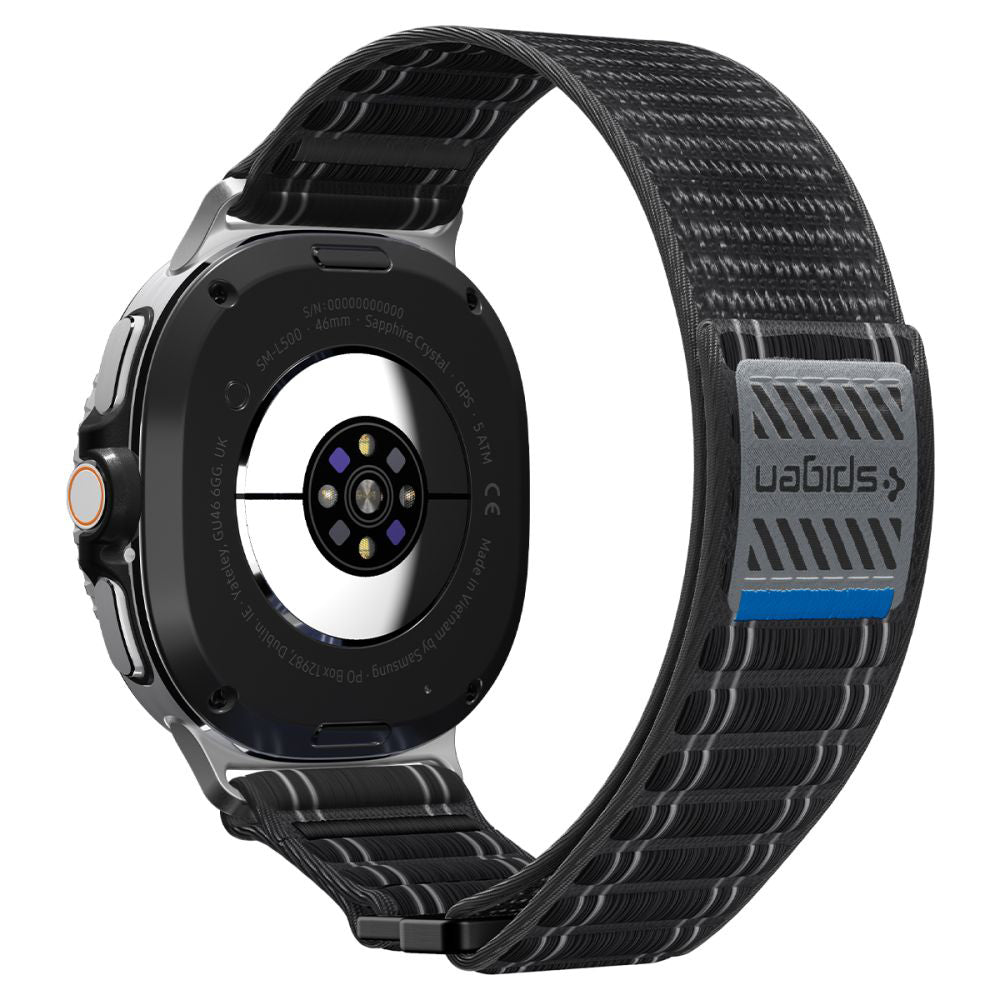 Spigen WBF0 -ranneke Samsung Galaxy Watch8 / Watch8 Classic Series -sarjaan, Musta AMP10153