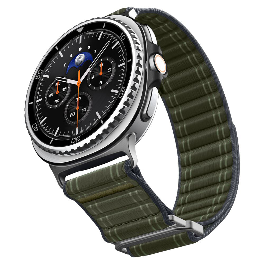 Spigen WBF0 -ranneke Samsung Galaxy Watch8 / Watch8 Classic -sarjalle, Vihreä AMP10154