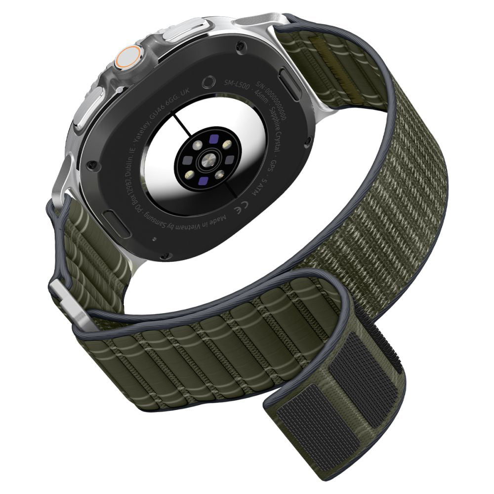 Spigen WBF0 -ranneke Samsung Galaxy Watch8 / Watch8 Classic -sarjalle, Vihreä AMP10154
