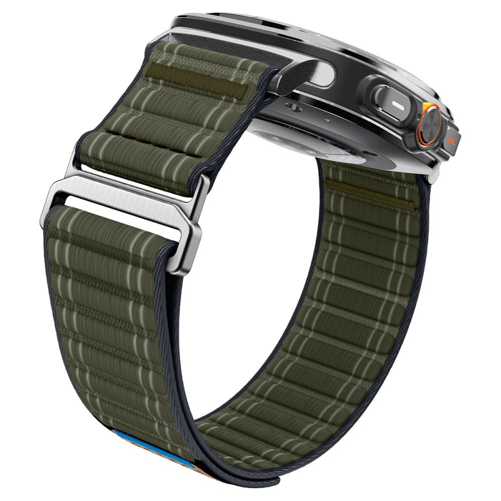 Spigen WBF0 -ranneke Samsung Galaxy Watch Ultra -älyrannekellolle, vihreä AMP10147
