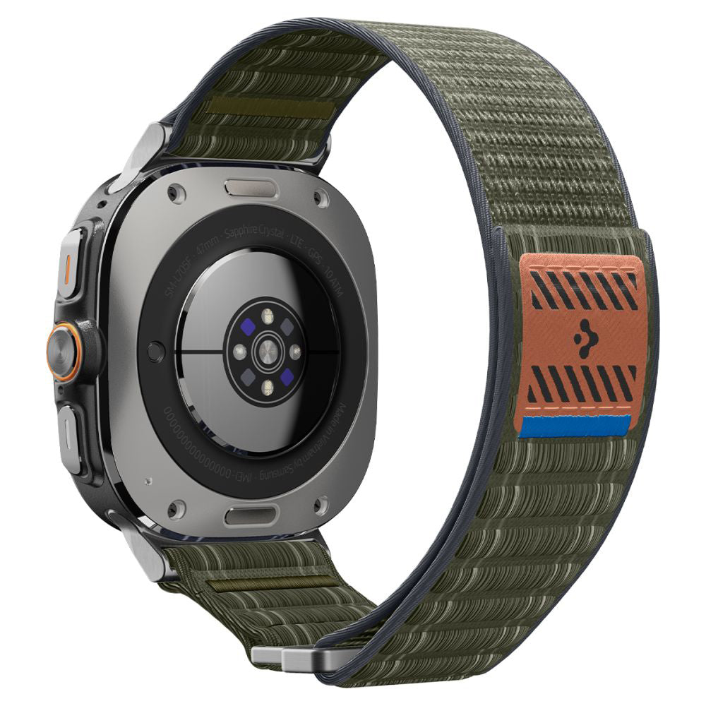 Spigen WBF0 -ranneke Samsung Galaxy Watch Ultra -älyrannekellolle, vihreä AMP10147