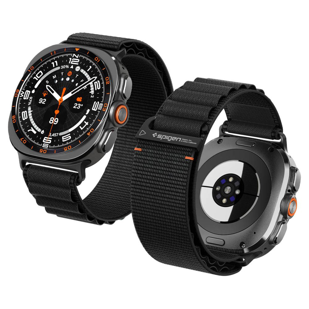 Spigen WBF1 -ranneke Samsung Galaxy Watch Ultra -sarjalle, musta AMP11613