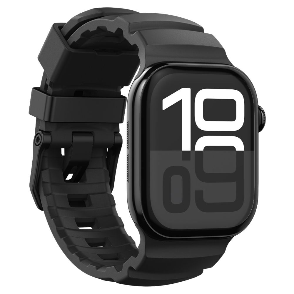 Spigen WBS2 -ranneke Apple Watch 49mm / 46mm / 45mm / 44mm -sarjalle, Musta AMP10508