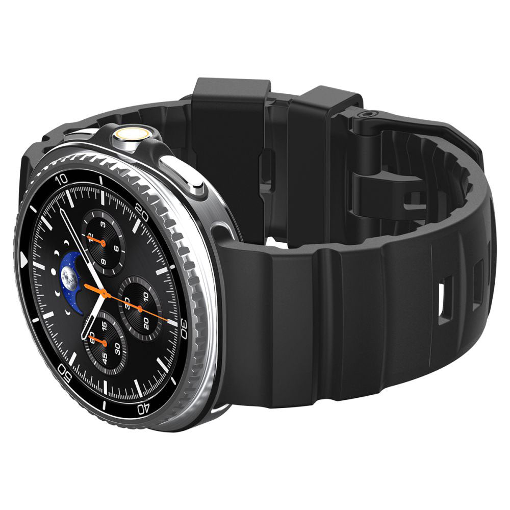 Spigen WBS2 -ranneke Samsung Galaxy Watch8 / Watch8 Classic Series -kelloille, musta AMP10151