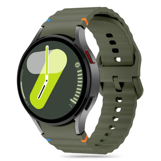 Tech-Protect silikoniurheiluranneke Samsung Galaxy Watch7 / Watch FE / Watch6 / Watch5 / Watch4 sarjalle, Khaki
