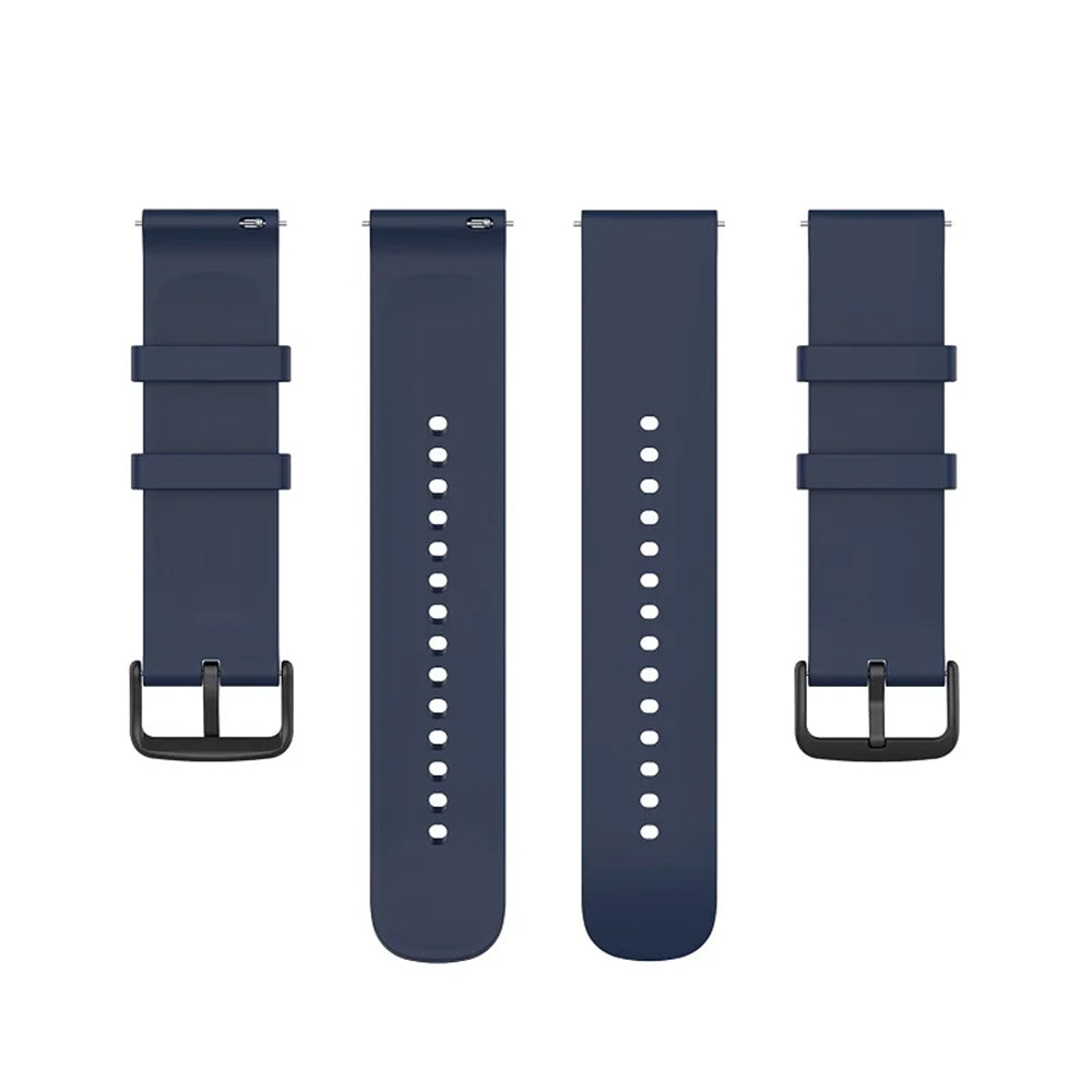 Techsuit W001 -ranneke Huawei Watch / Xiaomi Watch Series -kelloille, 22mm, Tummansininen
