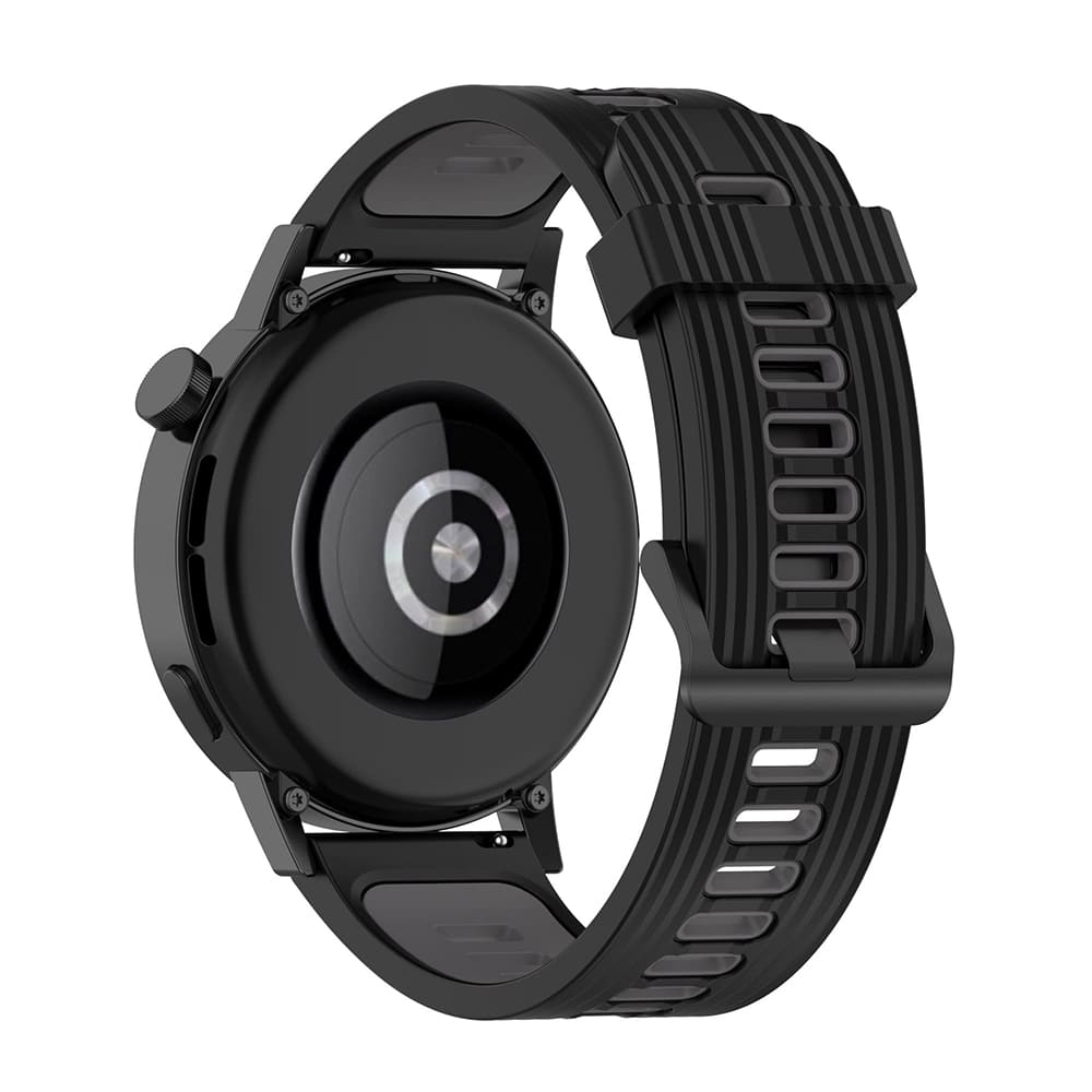 Techsuit W002 -ranneke Huawei Watch / Xiaomi Watch Series, 22mm, Musta