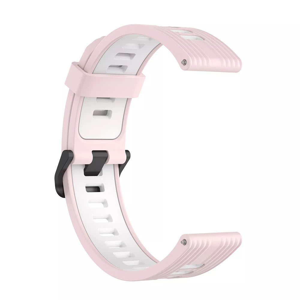 Techsuit W002 -ranneke Huawei Watch / Xiaomi Watch Series, 22mm, Vaaleanpunainen