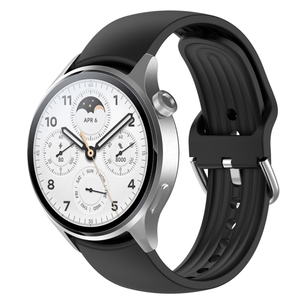 Techsuit W003 -ranneke Huawei Watch / Xiaomi Watch Series, 22mm, Musta