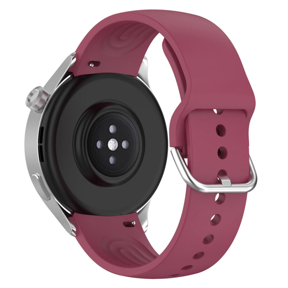 Techsuit W003 -ranneke Huawei Watch / Xiaomi Watch Series, 22mm, Tummanpunainen
