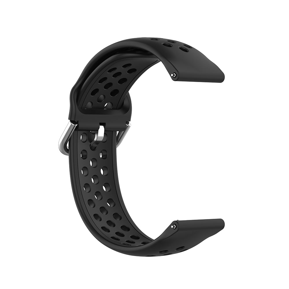 Techsuit W004 -ranneke Samsung Galaxy Watch / Huawei Watch Series, 22mm, Musta