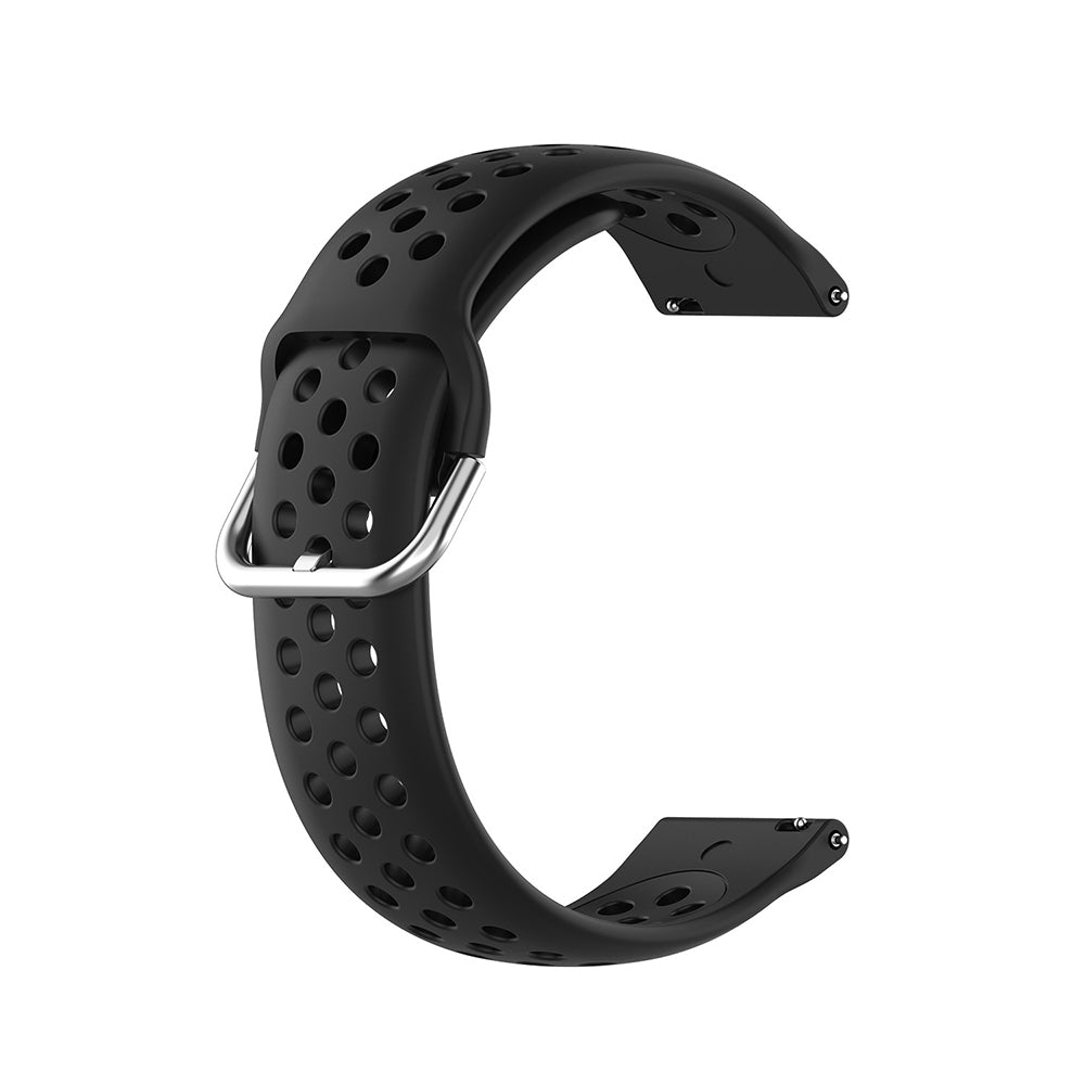 Techsuit W004 -ranneke Samsung Galaxy Watch / Huawei Watch Series, 22mm, Musta