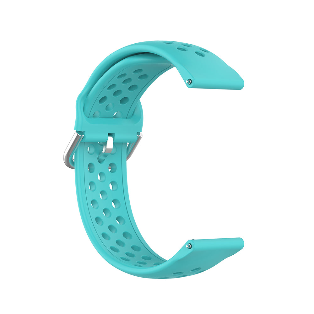 Techsuit W004 -ranneke Samsung Galaxy Watch / Huawei Watch Series, 22mm, turkoosi