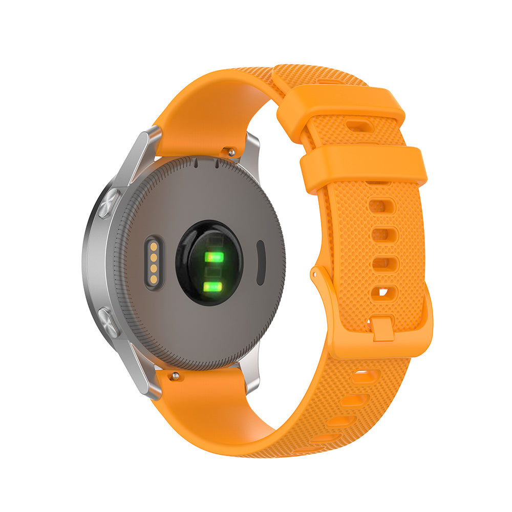 Techsuit W006 -ranneke Huawei Watch / Garmin Watch -sarjoille, 18mm, Oranssi