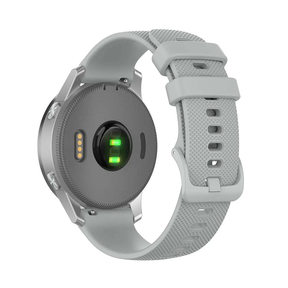 Techsuit W006 -ranneke Samsung Galaxy Watch / Huawei Watch Series, 20mm, Harmaa