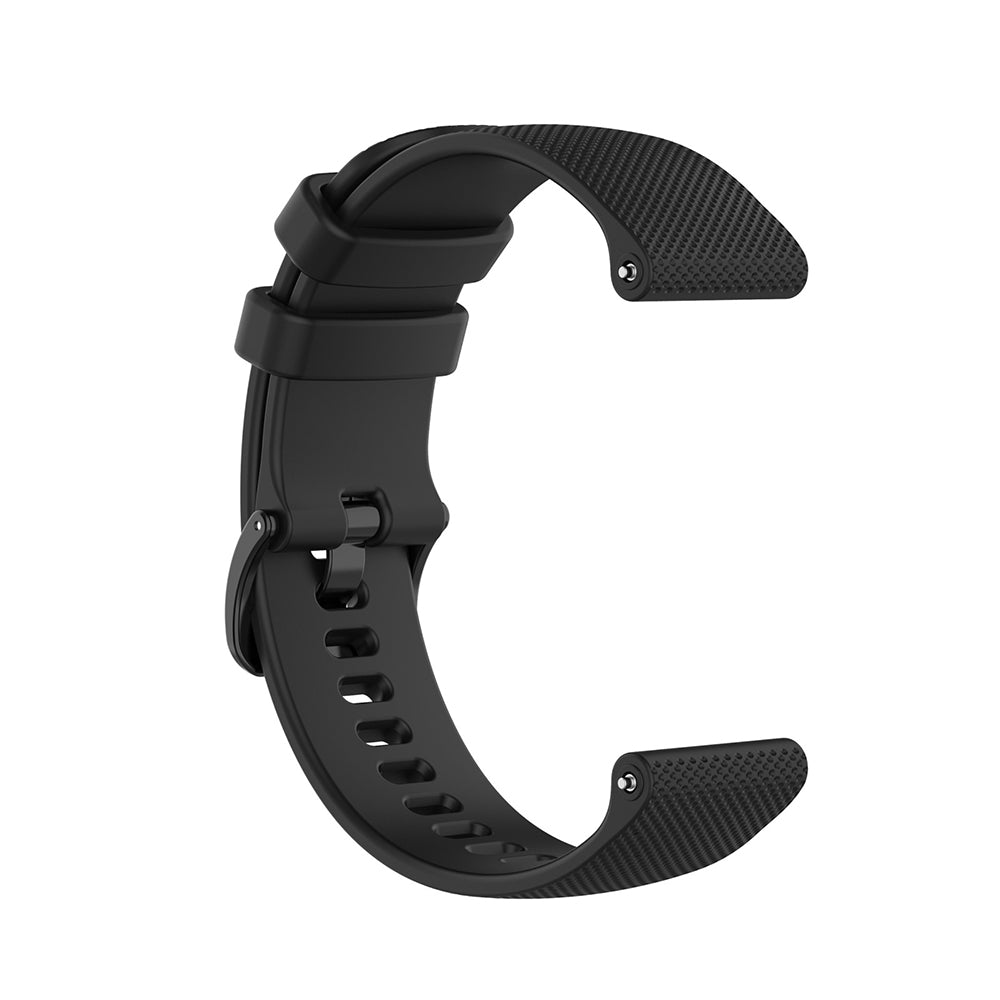 Techsuit W006 -ranneke Samsung Galaxy Watchille / Huawei Watch -sarjalle, 20mm, Musta