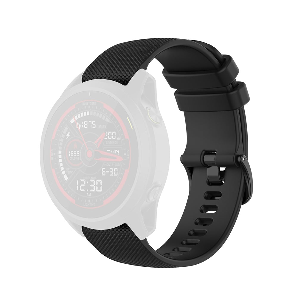 Techsuit W006 -ranneke Samsung Galaxy Watchille / Huawei Watch -sarjalle, 20mm, Musta