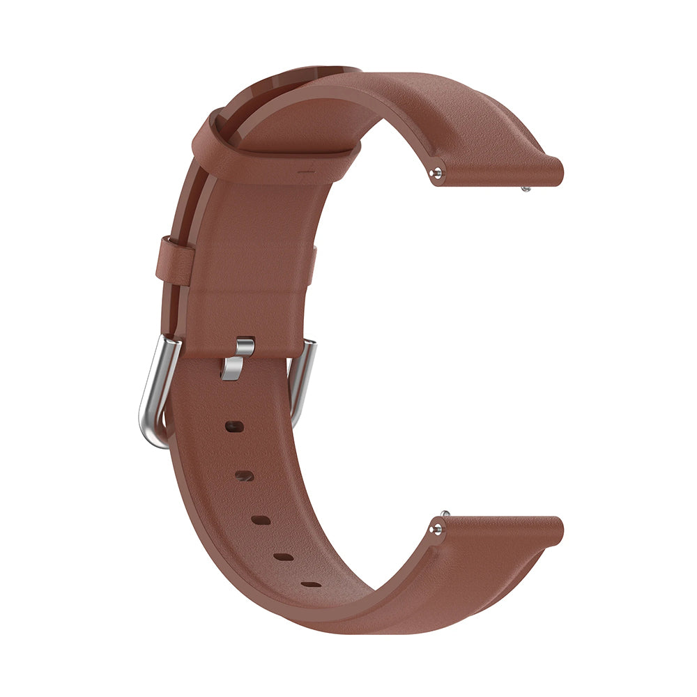 Techsuit W007PU -ranneke Samsung Galaxy Watch / Huawei Watch Series, Ruskea