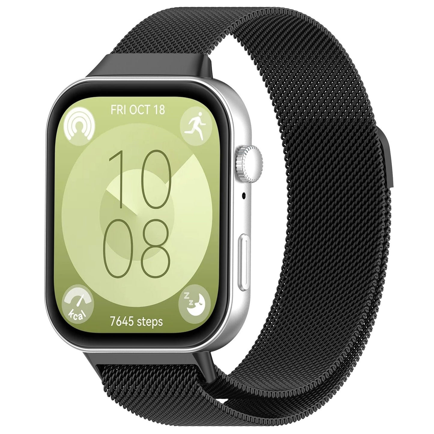 Techsuit W009 -ranneke Huawei Watch Fit 4 Pro / Fit 4 / Fit 3 -kelloille, Musta