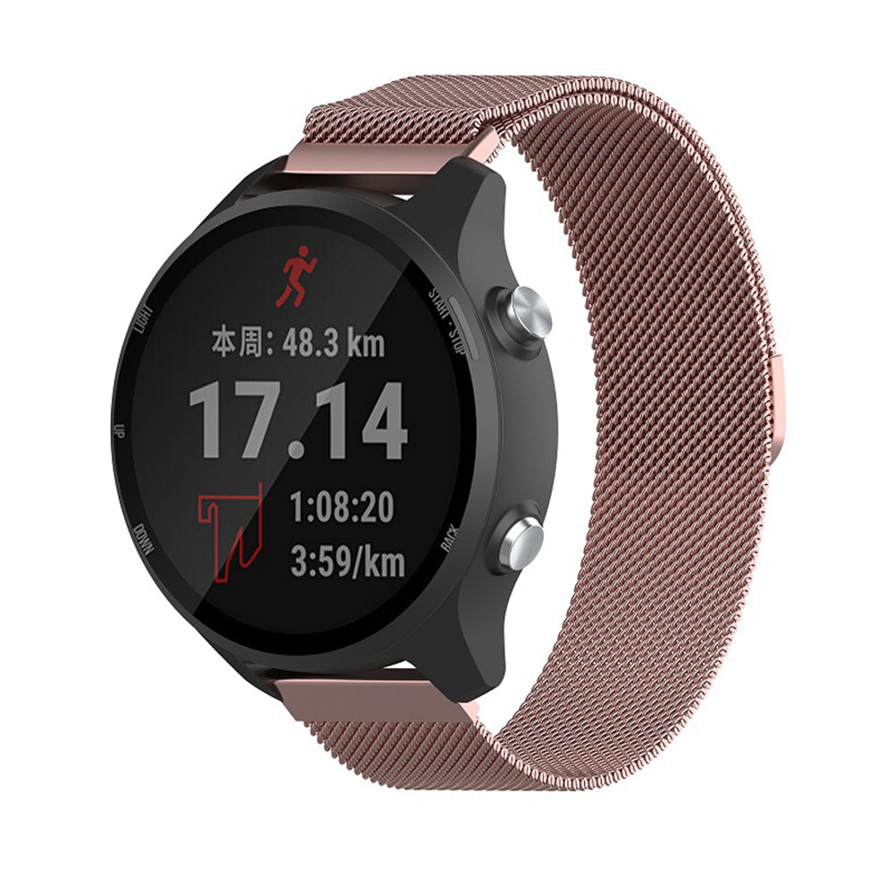 Techsuit W009 -ranneke Huawei Watch / Garmin Watch Series, 18mm, Vaaleanpunainen