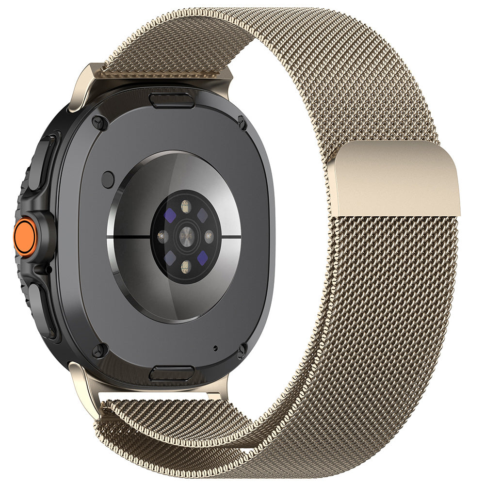Techsuit W009 -ranneke Samsung Galaxy Watch8 / Watch8 Classic -sarjalle, beige