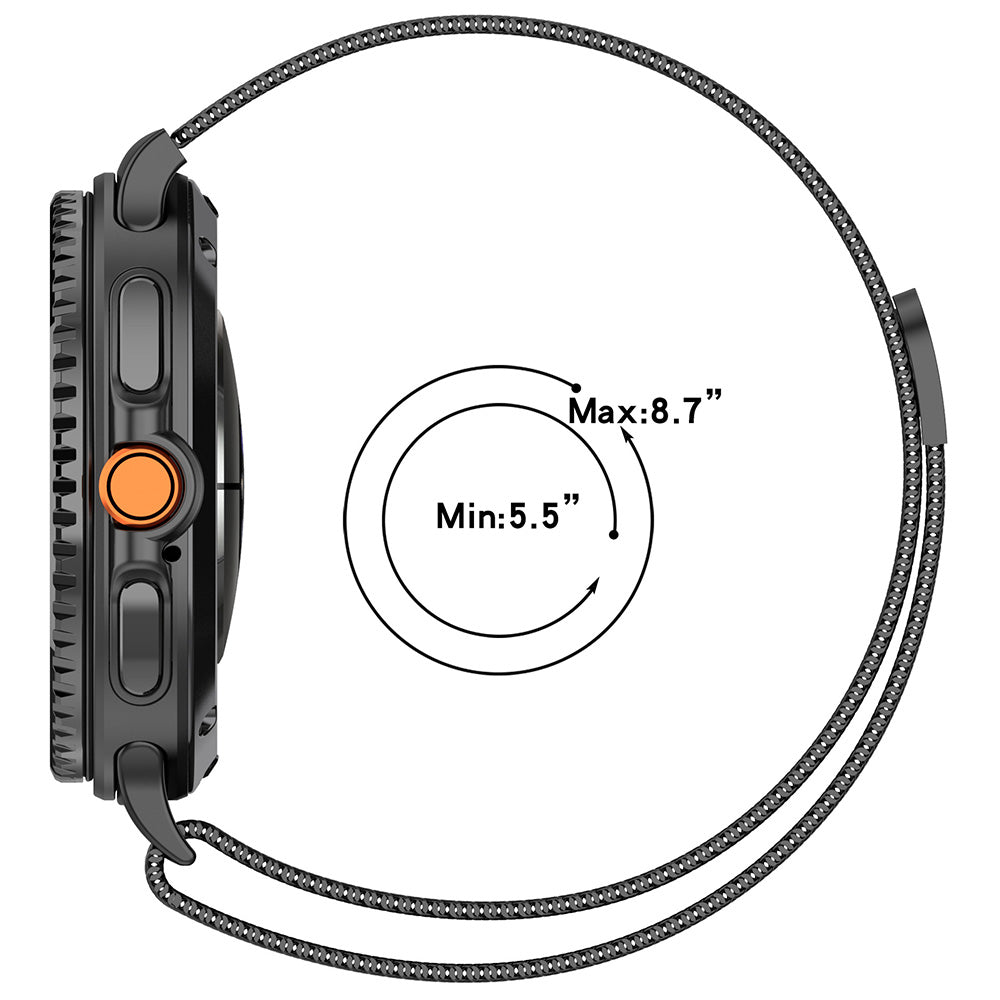 Techsuit W009 Strap for Samsung Galaxy Watch8 / Watch8 Classic Series, Gray